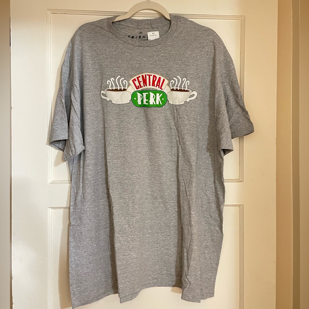 Friends Central Perk Gray T-shirt Size 2X NWT
